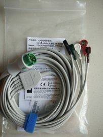 Mindray EA6251B 5-вололоконный 12-контактный кабель ЭКГ, Снап, AHA/040-000961-00 Волоконные провода